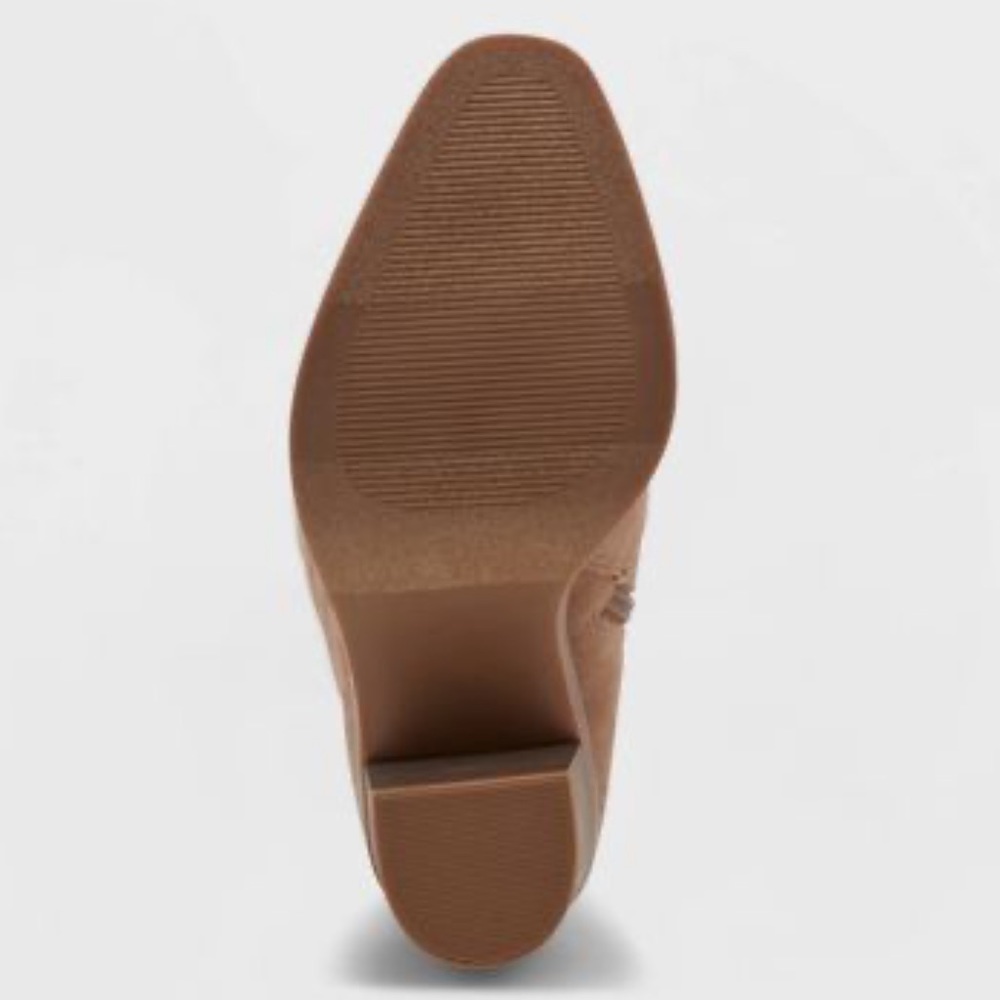 Universal Thread, Cognac Lainee Heeled Scrunch Bo… - image 5